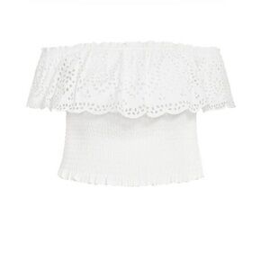 💙2/$20 White Jayde Crop Top